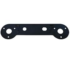 Black Horizontal Double Mounting Plate