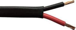 Twin 2 x 2.00mm2, 25 amps, Black, Red, Black (x100m)