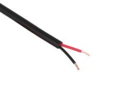 Twin 2 x 0.5mm2, 11 amps, Black, Red, Black (x100m)