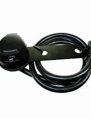 12N Pre-Wired Socket on Black Plate (5m Cable Nearside)