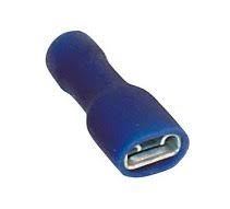 Blue Fully Insulated 1/4inch Female Terminals (x100)