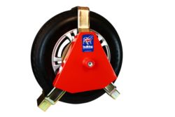 Bulldog Centaur Wheel Clamp Suitable for cars, vans, caravans and trailers and is adjustable to fit diameter 545mm - 640mm and width 140mm - 220mm (including wheel trim).




